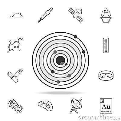 Solar System Vector Icon. Detailed set of science and learning outline icons. Premium quality graphic design. One of the collectio Stock Photo