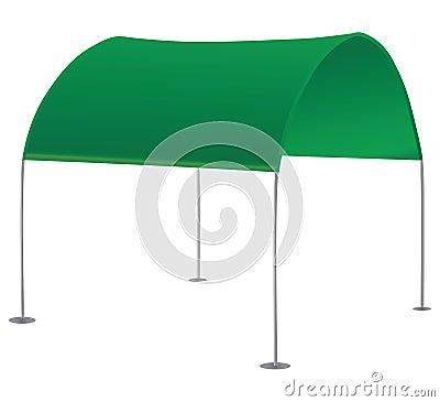 Solar Tent Vector Illustration