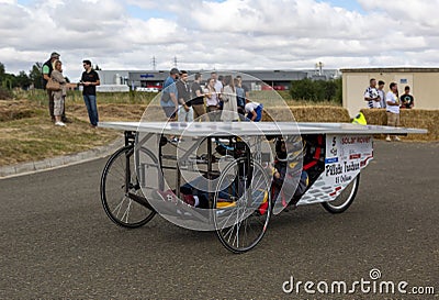 Solar Vehicle - Solar Cup 2017 Editorial Stock Photo