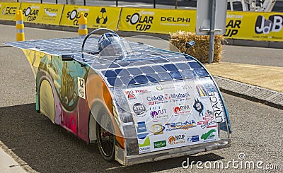 Solar Vehicle - Solar Cup 2017 Editorial Stock Photo