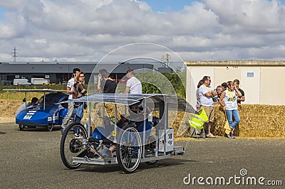 Solar Vehicle - Solar Cup 2017 Editorial Stock Photo