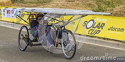 Solar Vehicle - Solar Cup 2017 Editorial Stock Photo