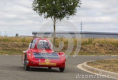 Solar Vehicle - Solar Cup 2017 Editorial Stock Photo