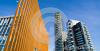 Solaria tower, Milan, Porta Nuova skyscraper residences, Italy Editorial Stock Photo