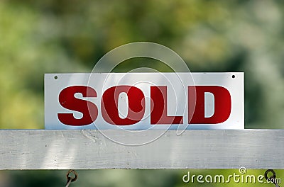 Sold Stock Photo