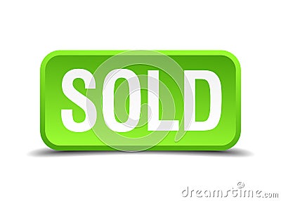 sold button Vector Illustration