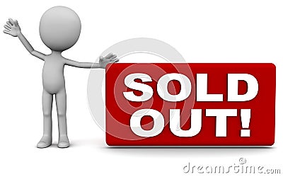 Sold out Stock Photo