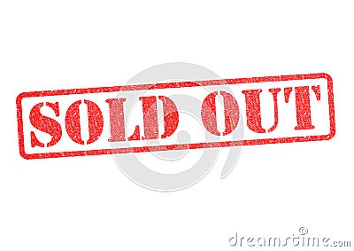 SOLD OUT Rubber Stamp Stock Photo
