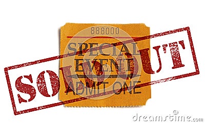 Sold Out special event Stock Photo
