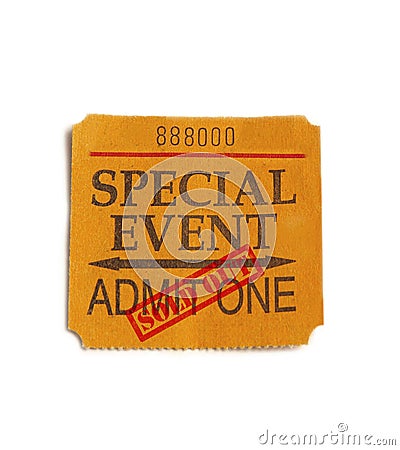 Sold Out special event Stock Photo