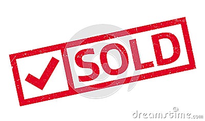 Sold rubber stamp Stock Photo