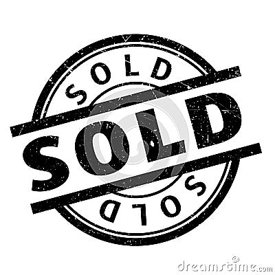 Sold rubber stamp Stock Photo