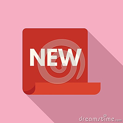 Sold sale tag icon flat vector. Hot quality tag Vector Illustration