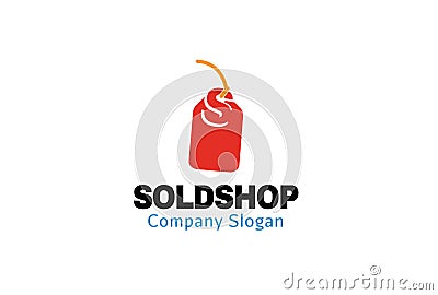 Sold Shop Logo Symbol Design Illustration Vector Illustration