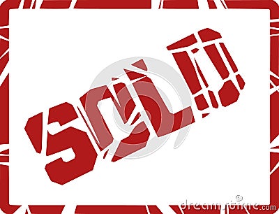 Sold stamp Vector Illustration