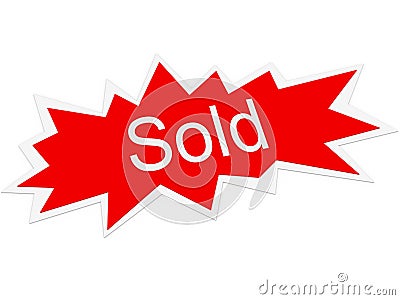 Sold symbol Stock Photo