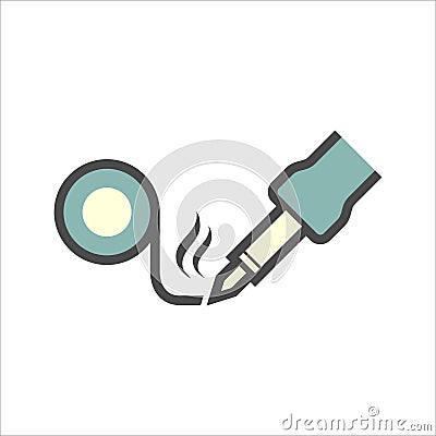 Solder tools icon Vector Illustration