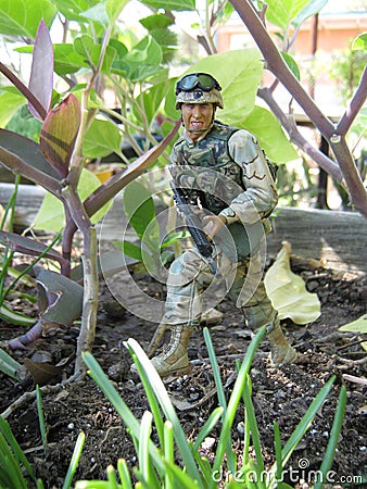 Soldier Action Figure Stock Photo