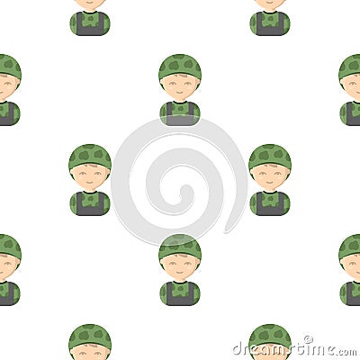 Soldier cartoon icon. Illustration for web and mobile design. Vector Illustration