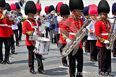 Soldier march band Editorial Stock Photo