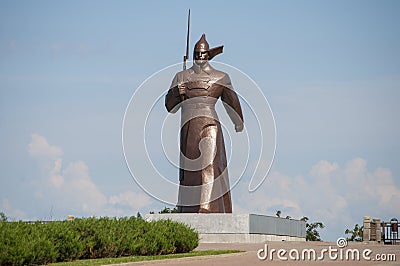 Soldier Monument in Stavropol Stock Photo