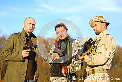 Soldier movie poster like Stock Photo