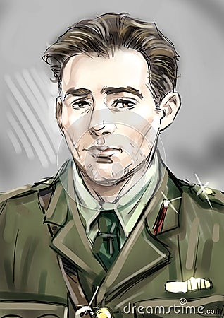 Soldier portrait Stock Photo