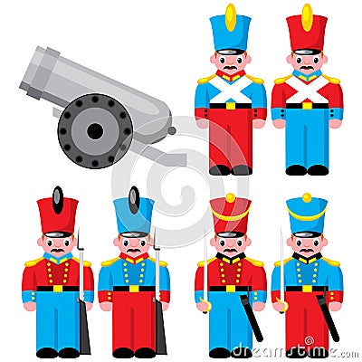 Soldiers Vector Illustration