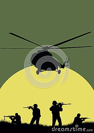 Soldiers Vector Illustration