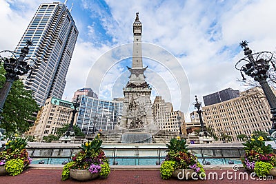 Soldiers and Sailors Memorial in downtown Indianapolis Indiana Editorial Stock Photo