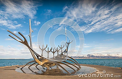 Solfar, The Sun Voyager In Reykjavik Iceland Editorial Stock Photo