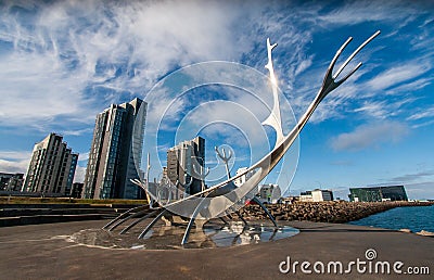 Solfar, The Sun Voyager In Reykjavik Iceland Editorial Stock Photo