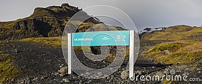Solheimajokull Glacier in Southern Iceland Editorial Stock Photo