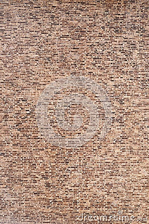 Solid brown brick wall background Stock Photo