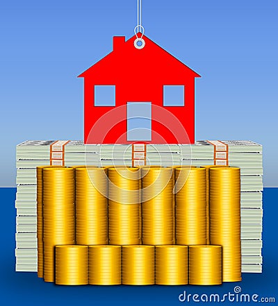 Solid Foundation or Good Investment ( on White Background) Cartoon Illustration