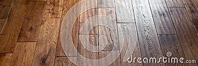 Solid oak wood flooring Stock Photo