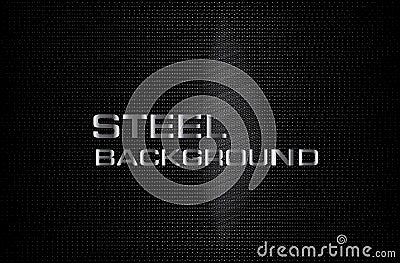 Solid steel surface with a textured strips are gathered massively. Vector Illustration