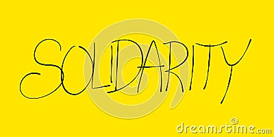 Solidarity Vector Illustration