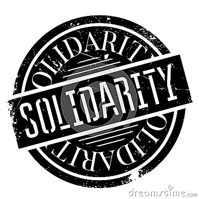 Solidarity rubber stamp Vector Illustration