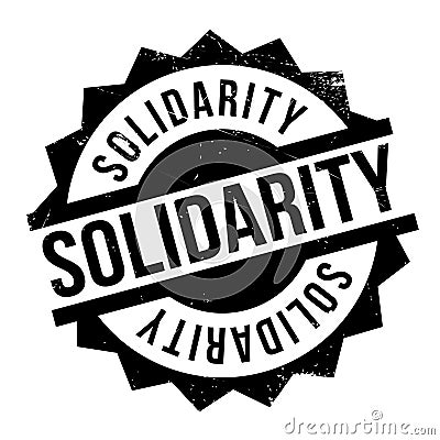 Solidarity rubber stamp Vector Illustration