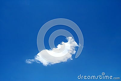 Solitary cloud Stock Photo