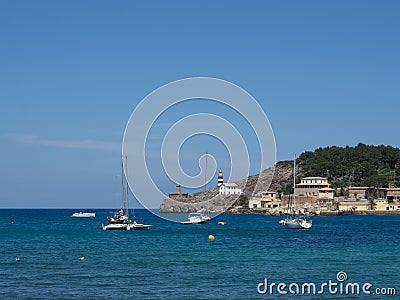 Soller Harbor, Mallorca, Spain Stock Photo