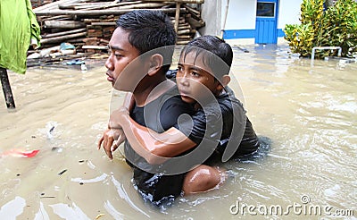 Solo flood Editorial Stock Photo