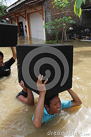 Solo flood Editorial Stock Photo