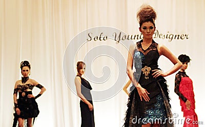 Solo Young Fashion designer Editorial Stock Photo