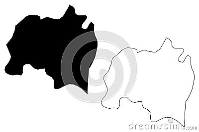 Solola Department Republic of Guatemala, Departments of Guatemala map vector illustration, scribble sketch Solola map Vector Illustration