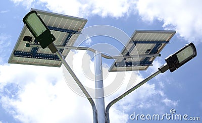 SOLOR POWER LAMP Stock Photo