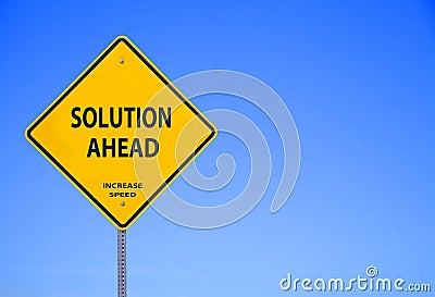 Solution ahead Stock Photo