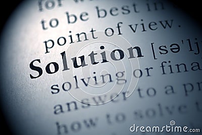 Solution Stock Photo