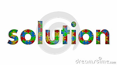 Solution Problem Solved Puzzle Pieces Fixed Problem Task Stock Photo